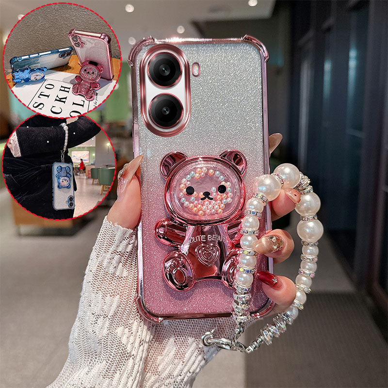 Oppo Tablet Accessories - Coque de téléphone antichoc à paillettes