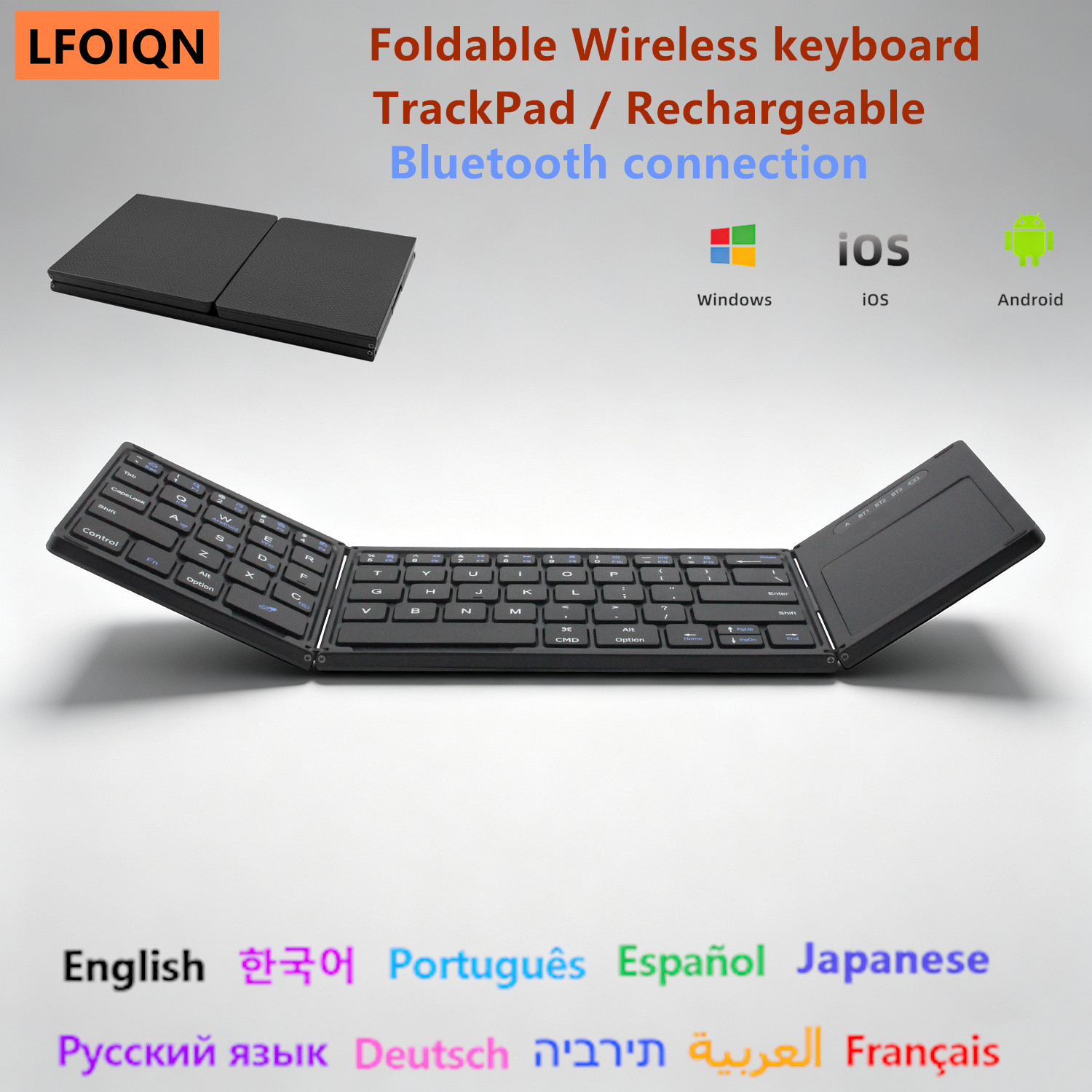 Tablet Keyboard Case - Clavier miniature sans fil Bluetooth LFOIQN