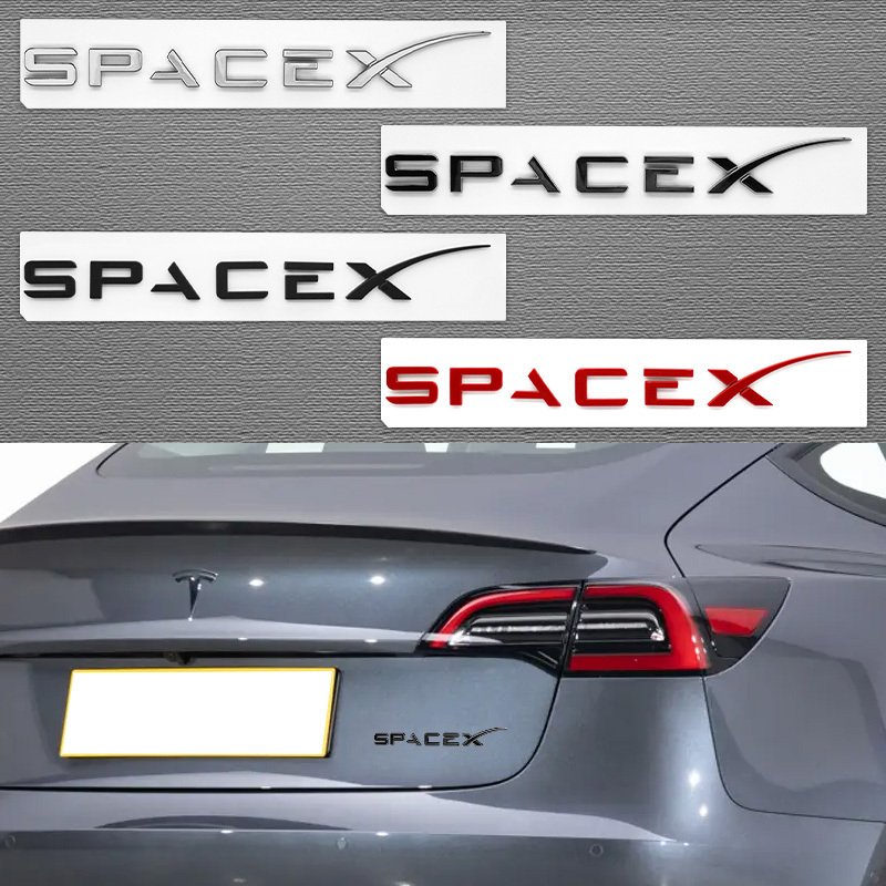 Tesla Tablet Accessories - Autocollant de Badge latéral de garde-boue