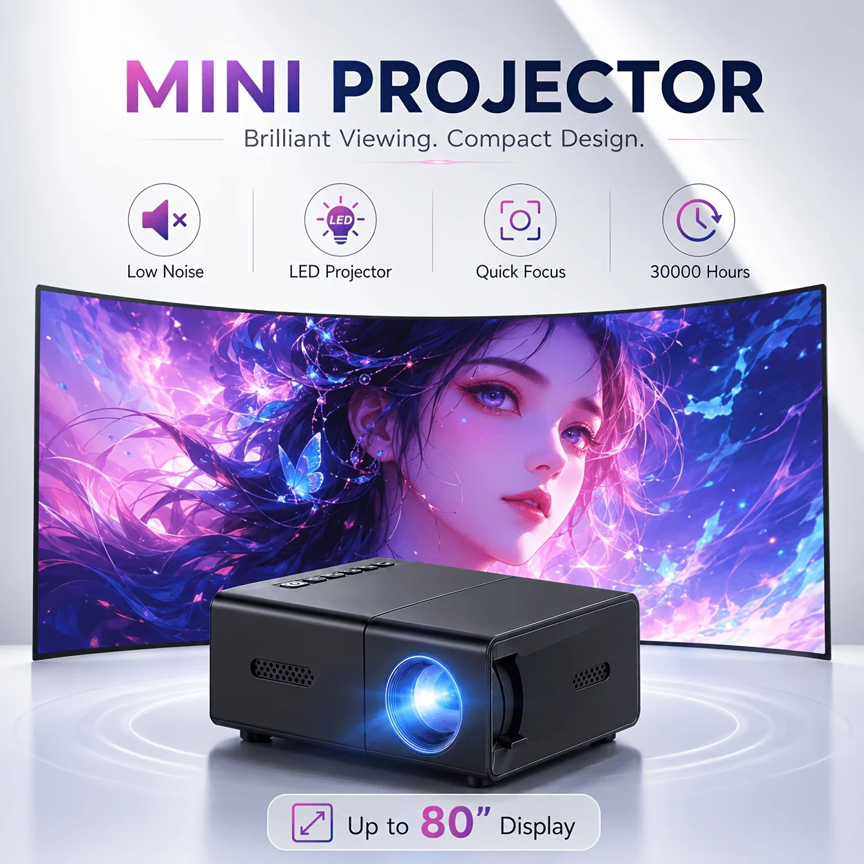 Mini projecteur portable, comp - Android Tablet Gaming Accessories avis et prix