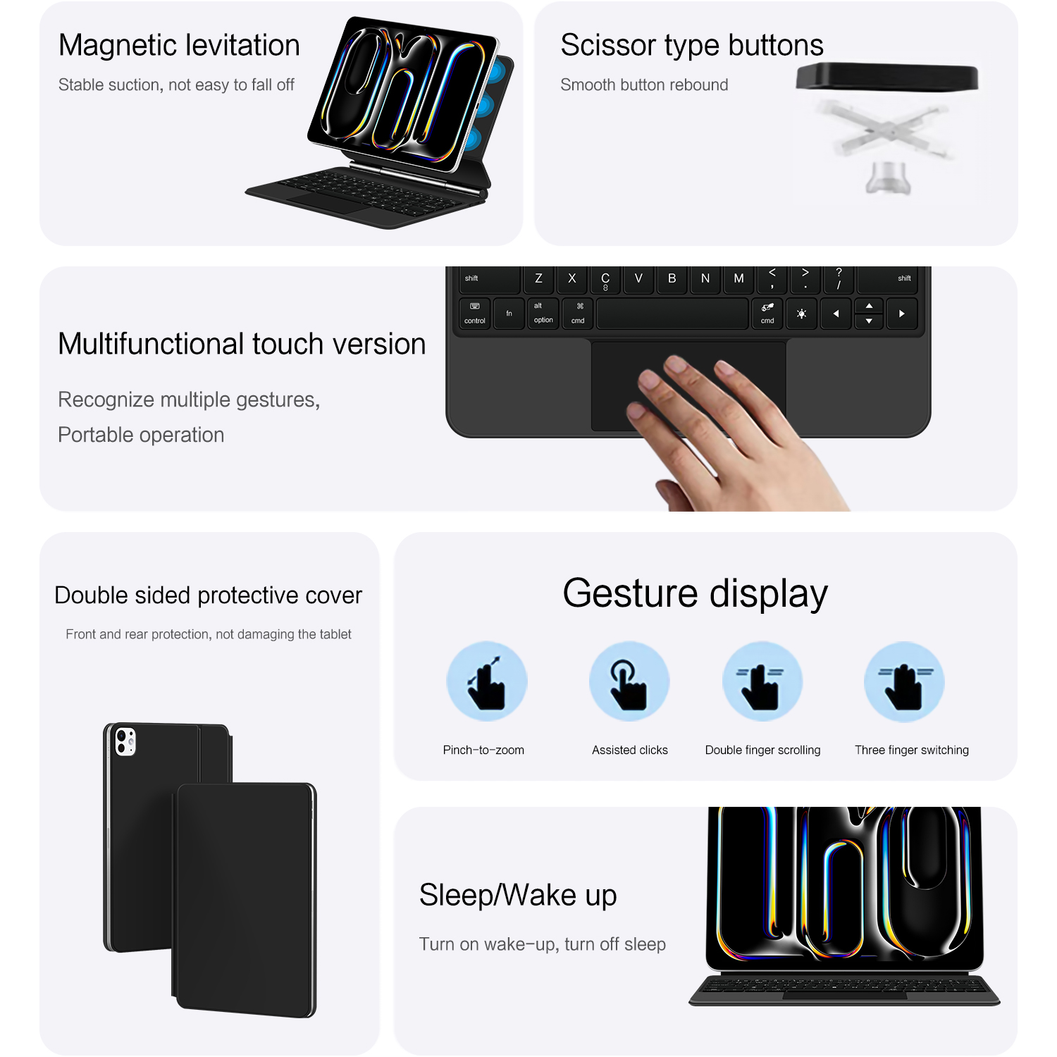 AJIUYU – Folio de clavier magi - Tablet Keyboard Case avis et prix