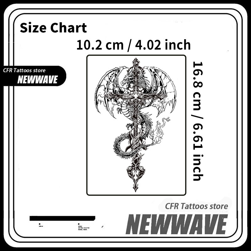 Tatouages temporaires Dragon c - Hotwav Tablet Accessories avis et prix
